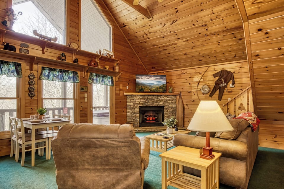 Cozy Living Area with Smart TV