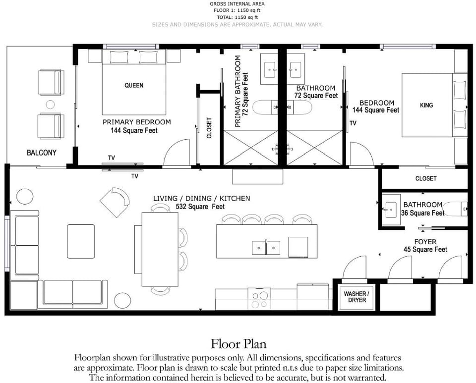 Layout of the property.
