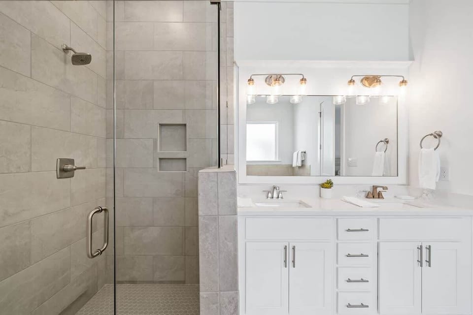 Master bath walk-in shower