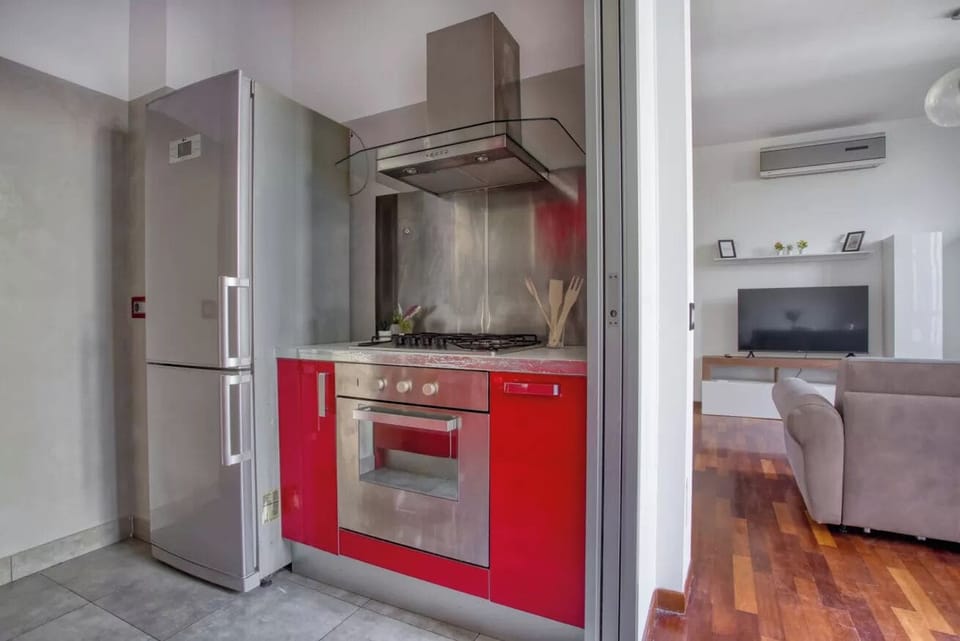 Apartment, 1 Double Bed with Sofa bed, Terrace | Private kitchen | Espresso maker, electric kettle, dining tables