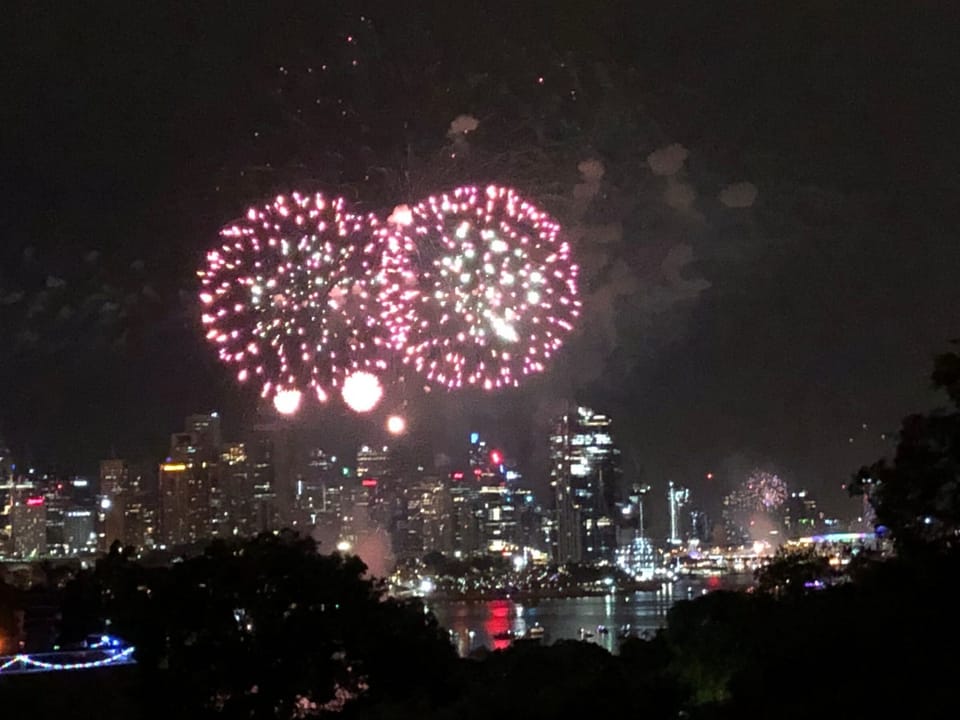 NYE Fireworks view from balcony 2