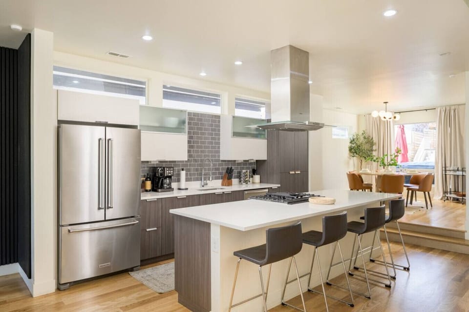 Beautifully updated, fully stocked open concept kitchen