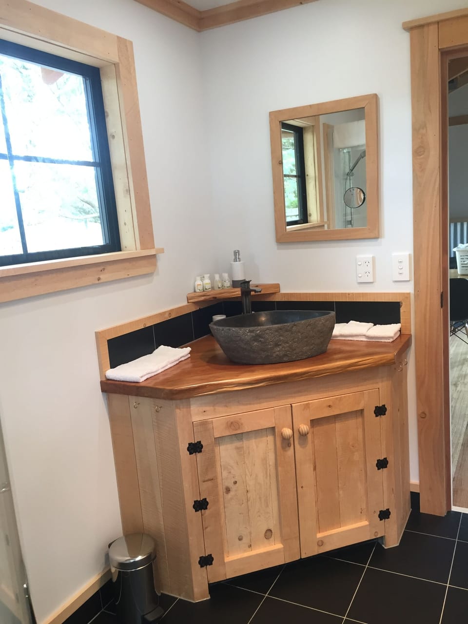 Shower, free toiletries, hair dryer, bathrobes