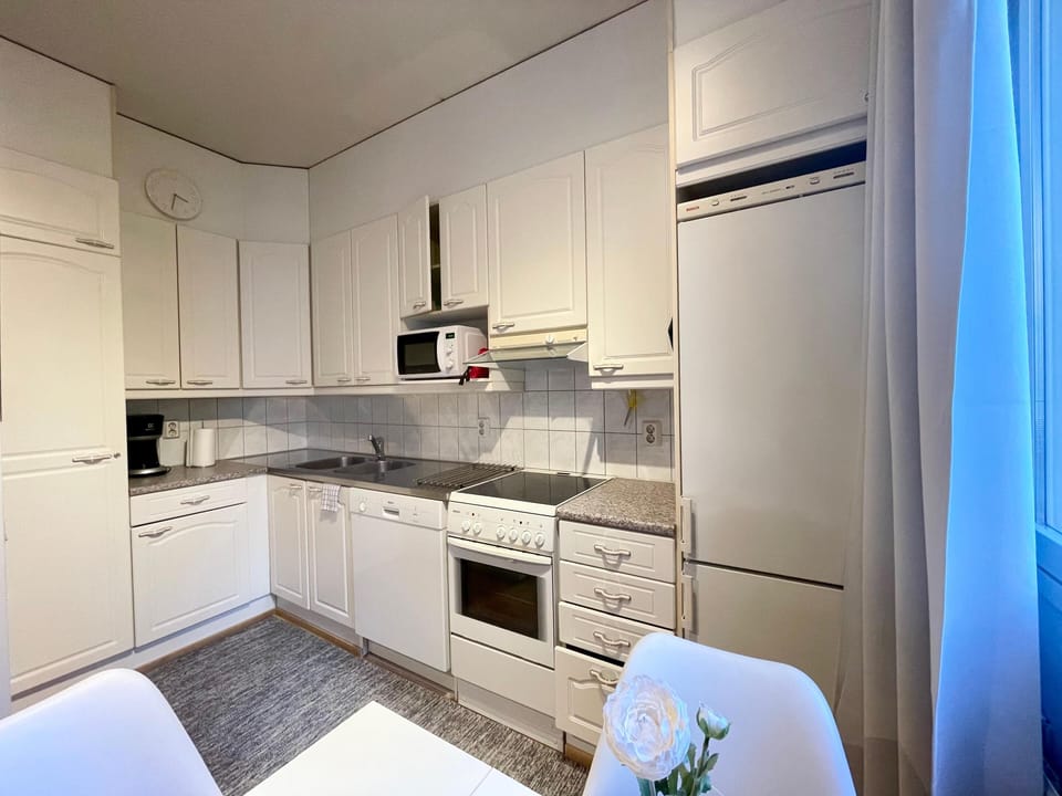 Comfort Apartment, 1 Bedroom, Balcony, Courtyard View | Private kitchen | Electric kettle