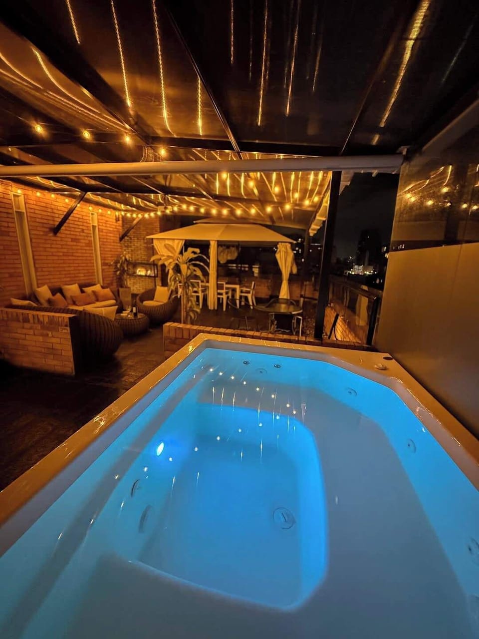 Jacuzzi privado en la terraza