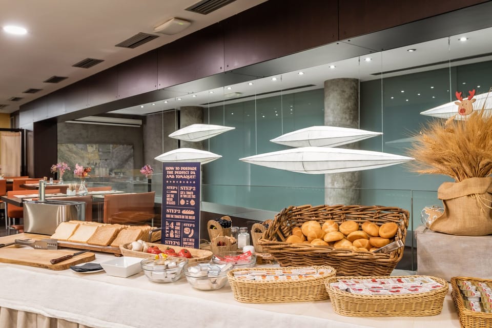 Daily buffet breakfast (EUR 14 per person)