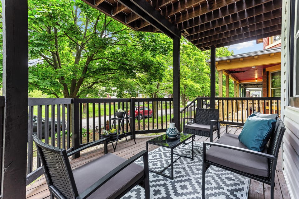 Relax outside and enjoy the tranquility of this revitalizing neighborhood. 
