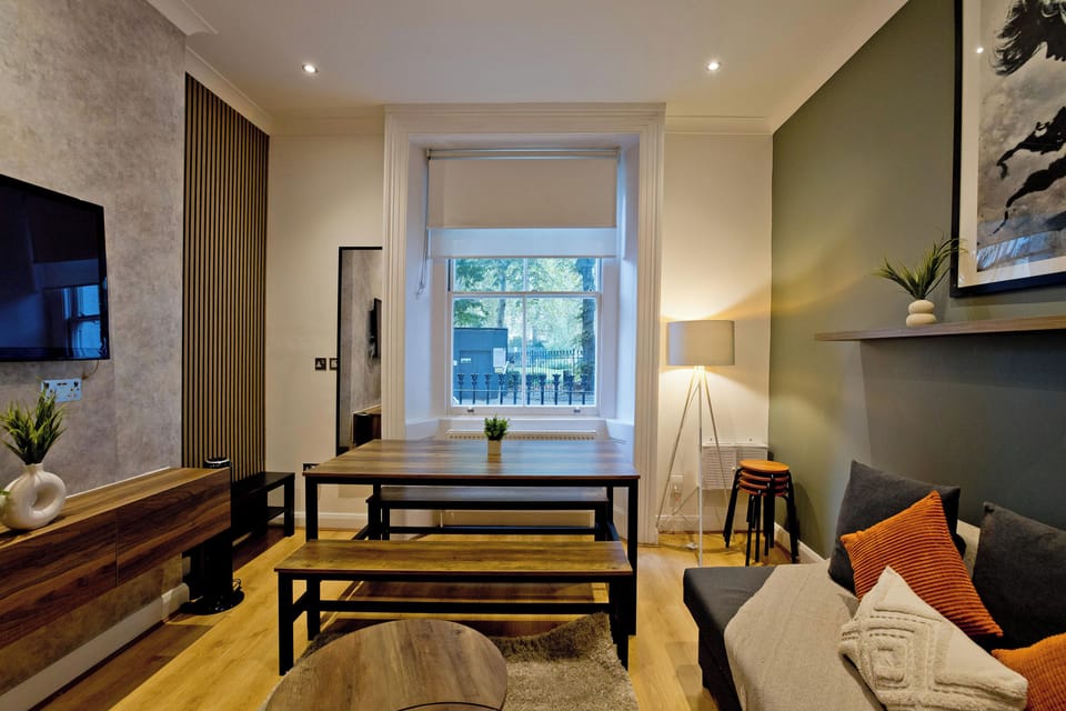 Apartment | Living area | 42-inch Smart TV with digital channels