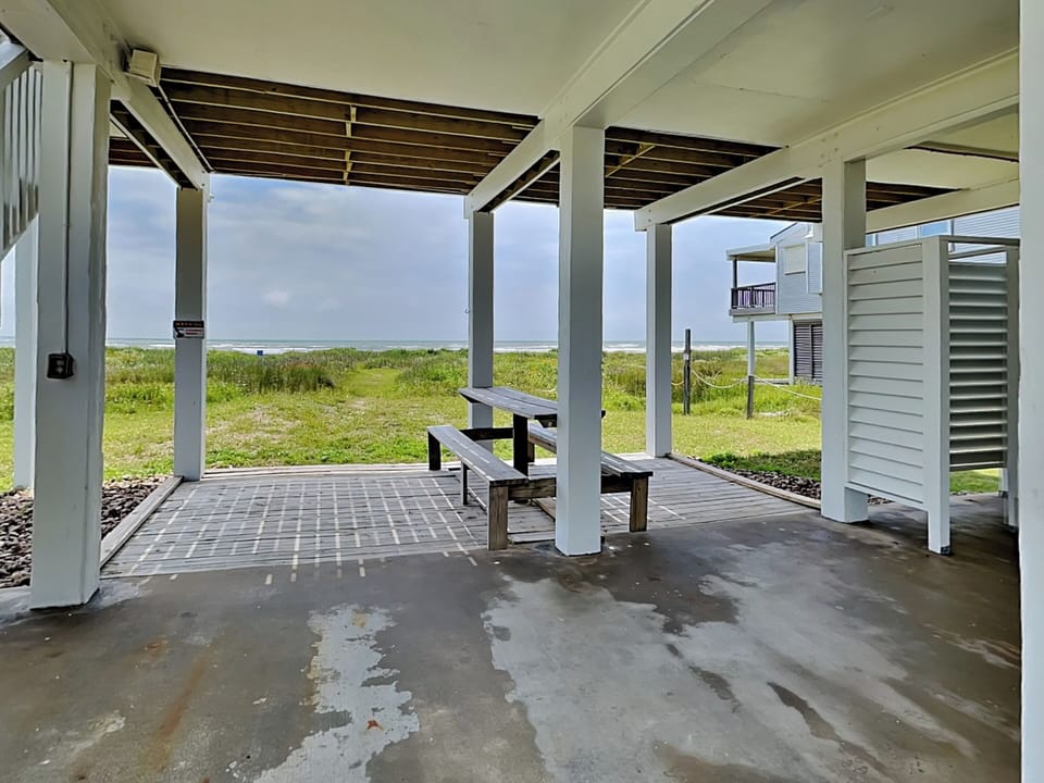 Ground Floor Patio + Outdoor Shower
