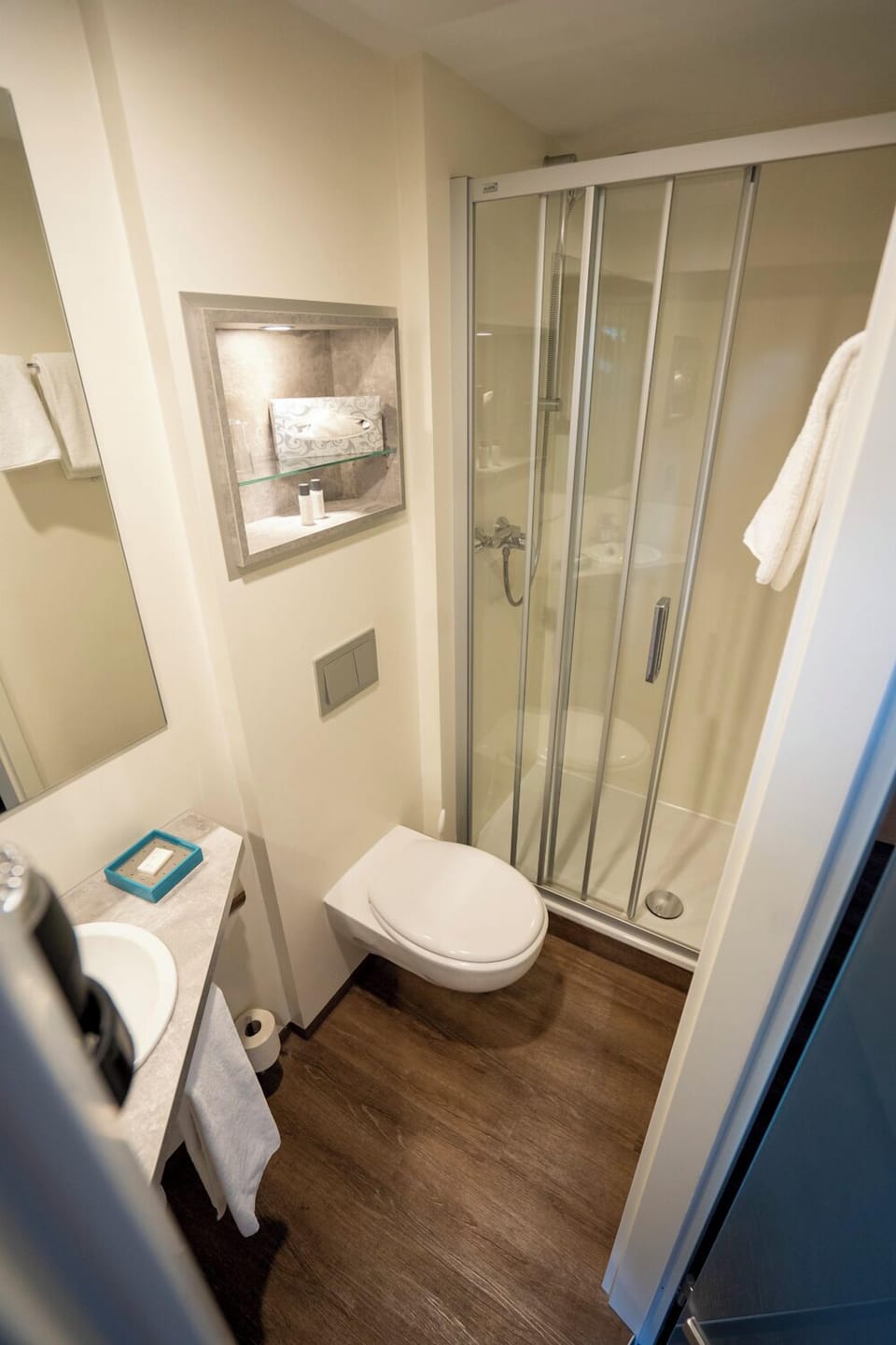 Standard Single Room, City View | Bathroom | Shower, hair dryer, towels, soap