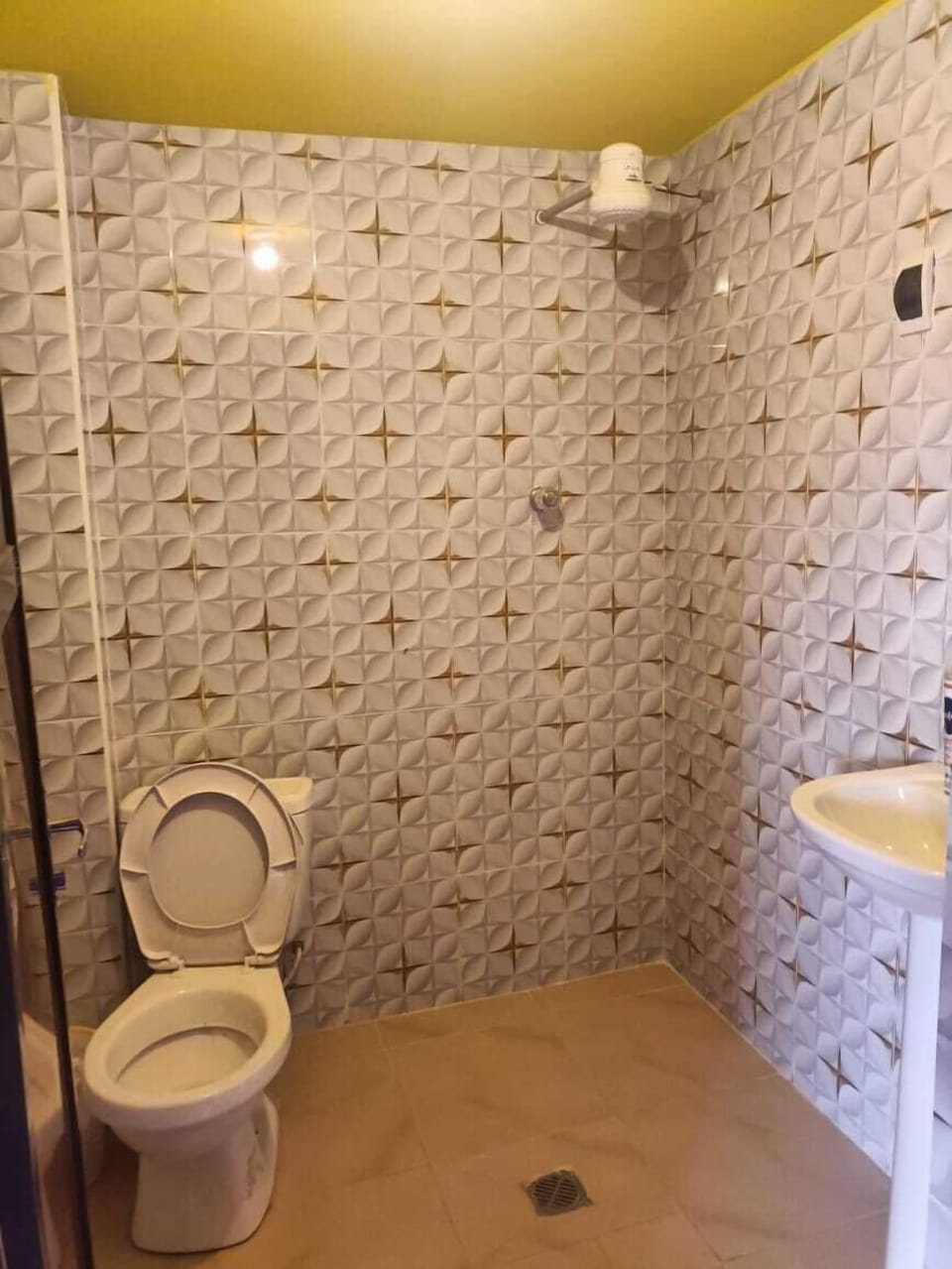 Shower, soap, toilet paper