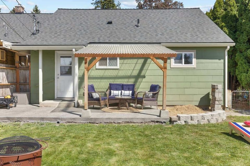 Back yard patio.