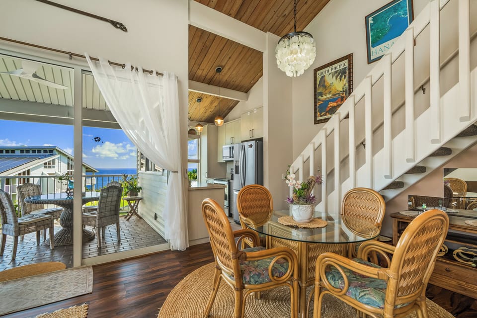 Eat inside or outside with views
