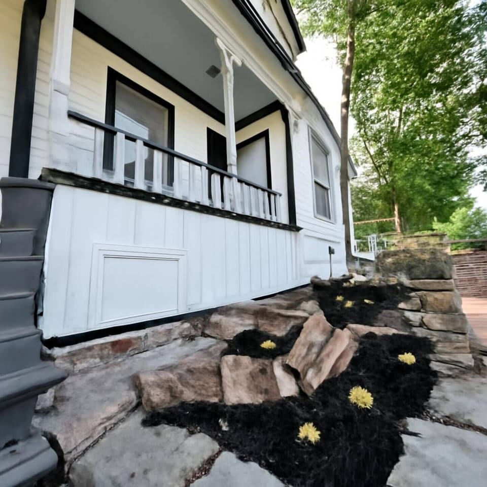 - Charming porch with rustic columns and fresh mountain air  
- Relax outdoors while enjoying the peaceful Park City setting  
- Ideal for morning coffee or evening wind-down after skiing