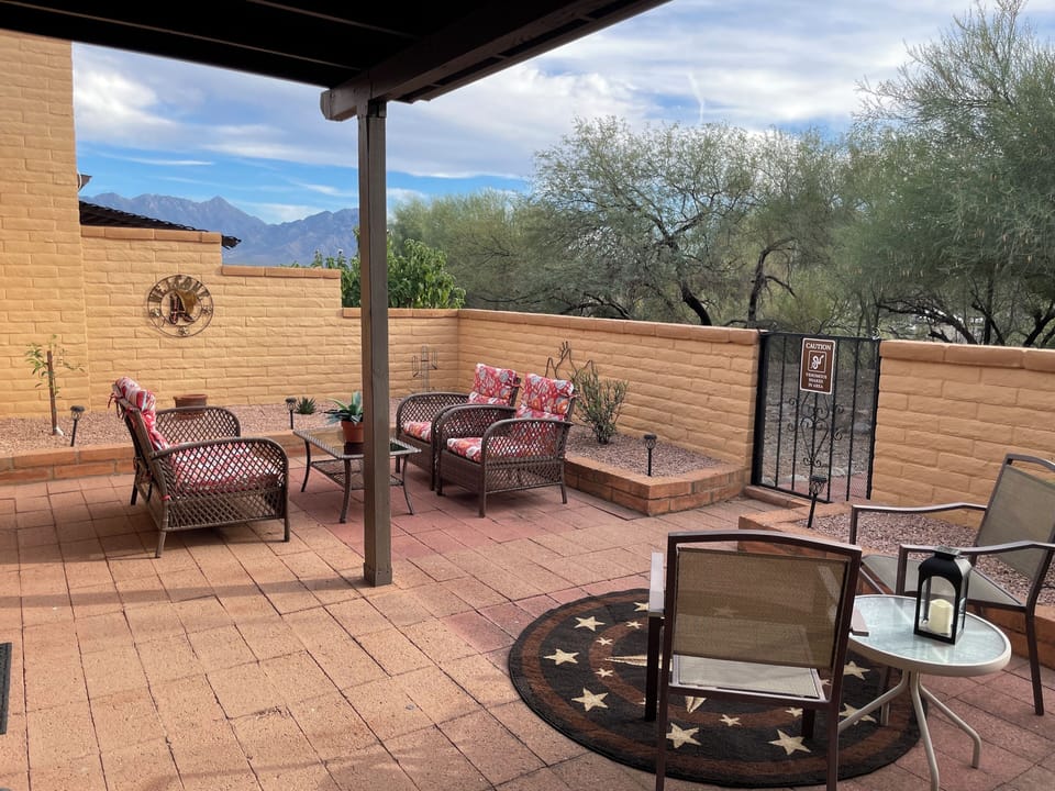 Private Patio with Electric BBQ