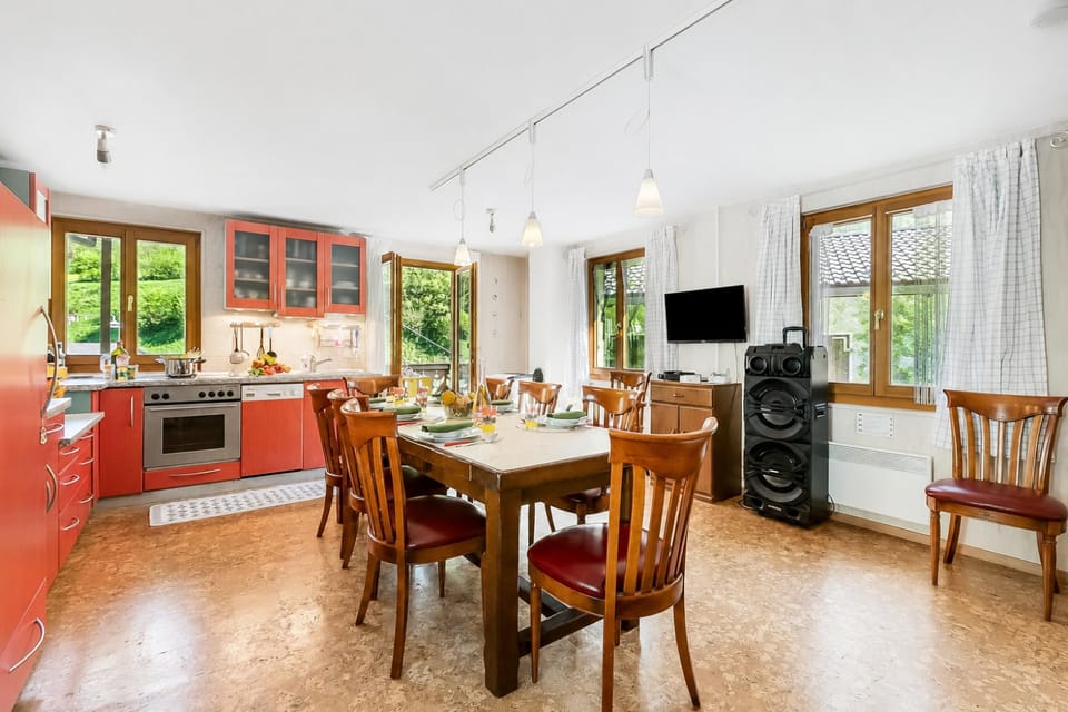 Kitchen and dining area