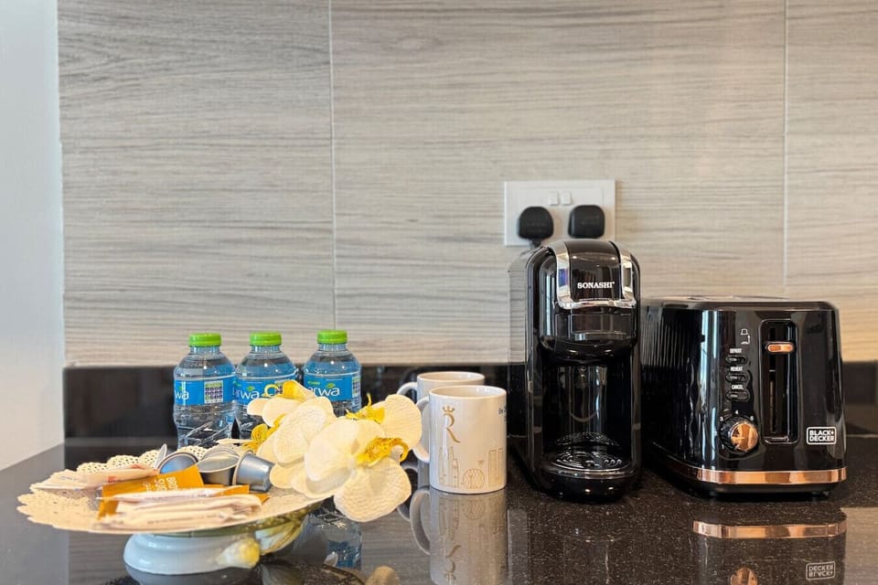 Cook, dine, and enjoy in a kitchen that blends convenience with elegance.