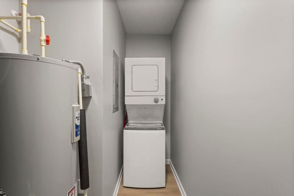Private in-unit washer and dryer make extended stays easy and convenient.
