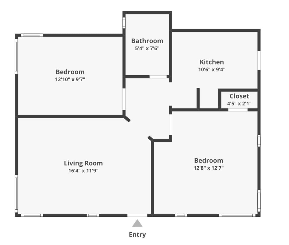 Deluxe Condo, 2 Bedrooms, Non Smoking, Patio | Floor plan