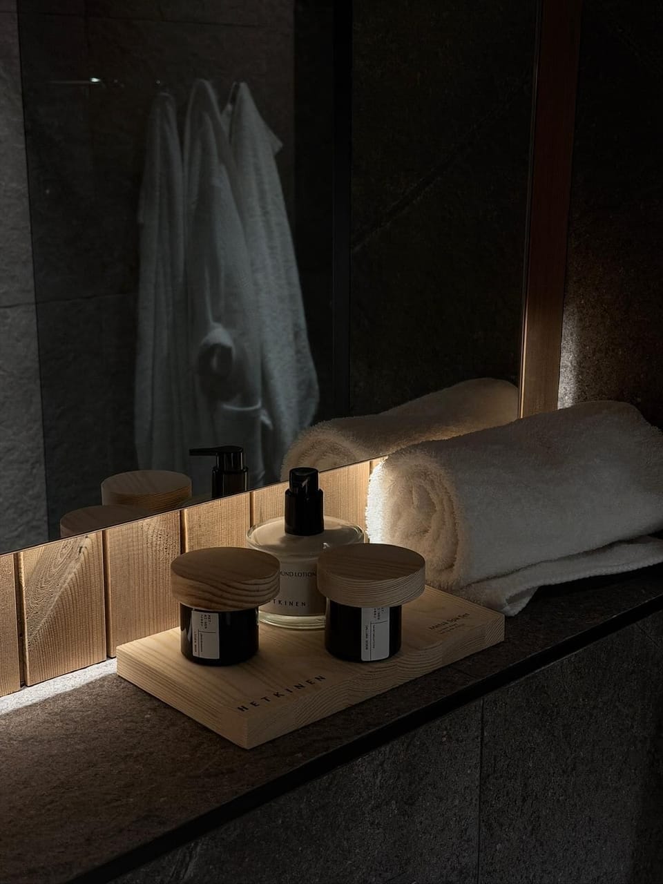 Shower, hair dryer, slippers, towels