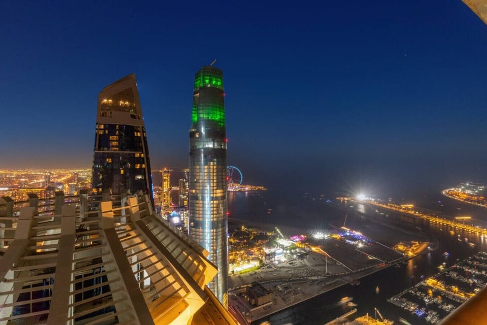 Skyline View: Bask in breathtaking vistas and dazzling city lights from your private balcony!