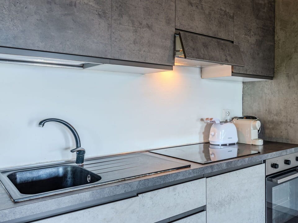 Countertop, Kitchen, Kitchen Appliance, Kitchen Sink, Flooring, Home Appliance, Plumbing Fixture, Sink, Cabinetry, Major Appliance