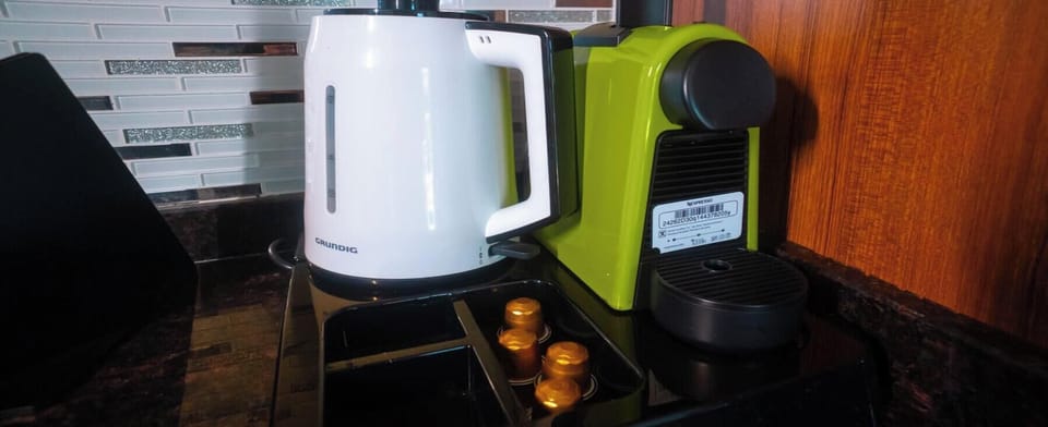 Sweet Home Apartments B | Private kitchen | Fridge, stovetop, coffee/tea maker, electric kettle