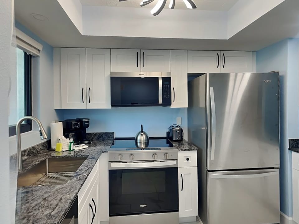Newly Renovated Kitchen with Stainless Steel Appliances
