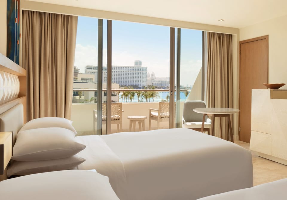 Ocean View Double | Premium bedding, free minibar, in-room safe, blackout drapes