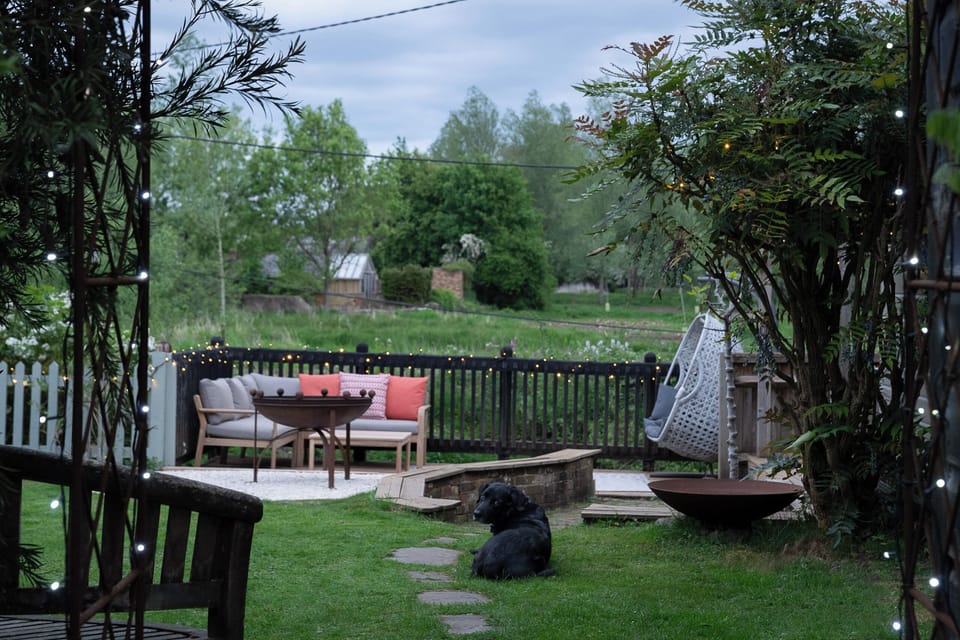 Garden Deck Over River