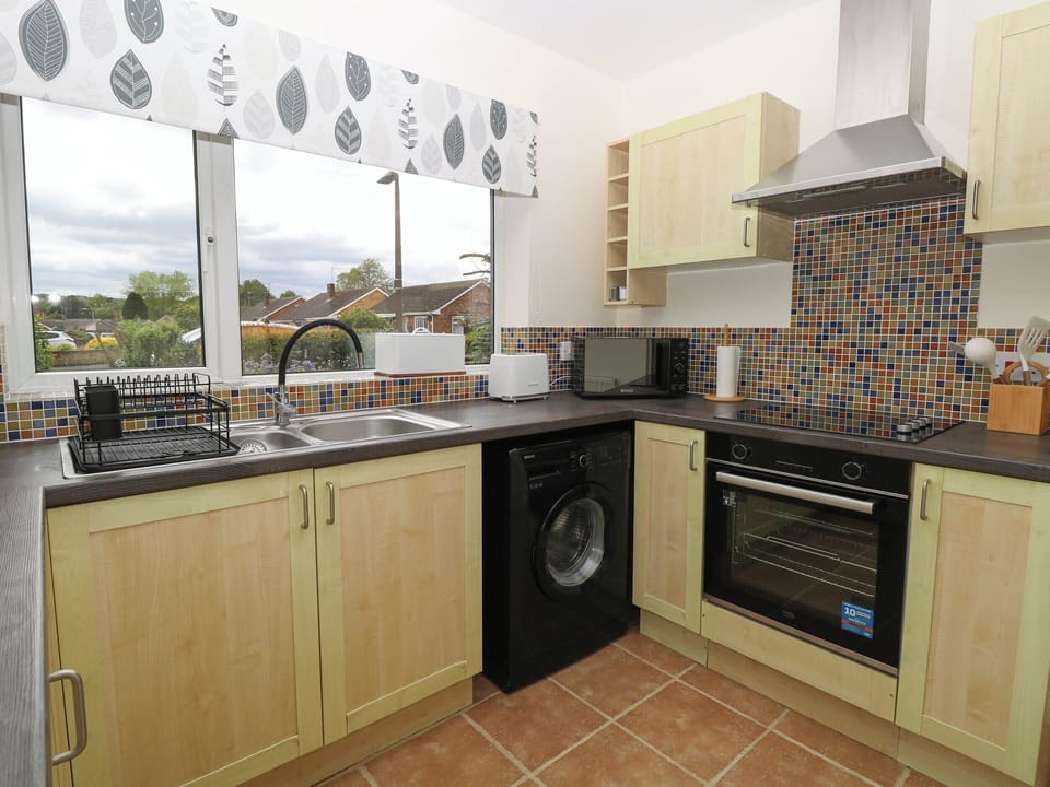 Fridge, microwave, dishwasher, toaster