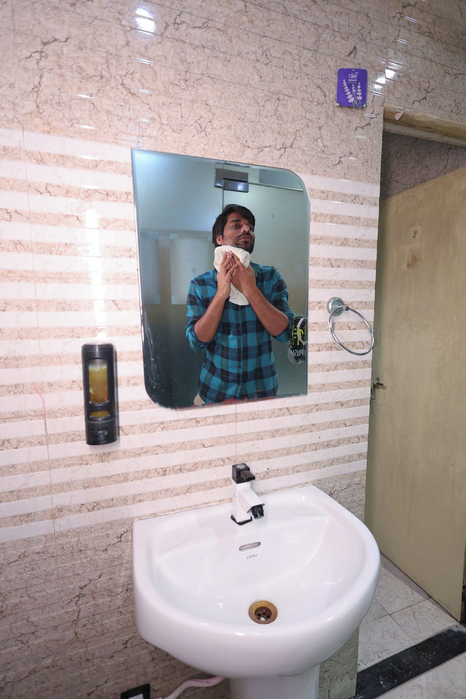 Shared Dormitory, Balcony, City View | Bathroom sink