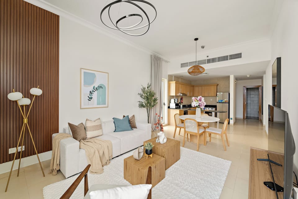 Exclusive Apartment | Living area | 50-inch Smart TV with digital channels