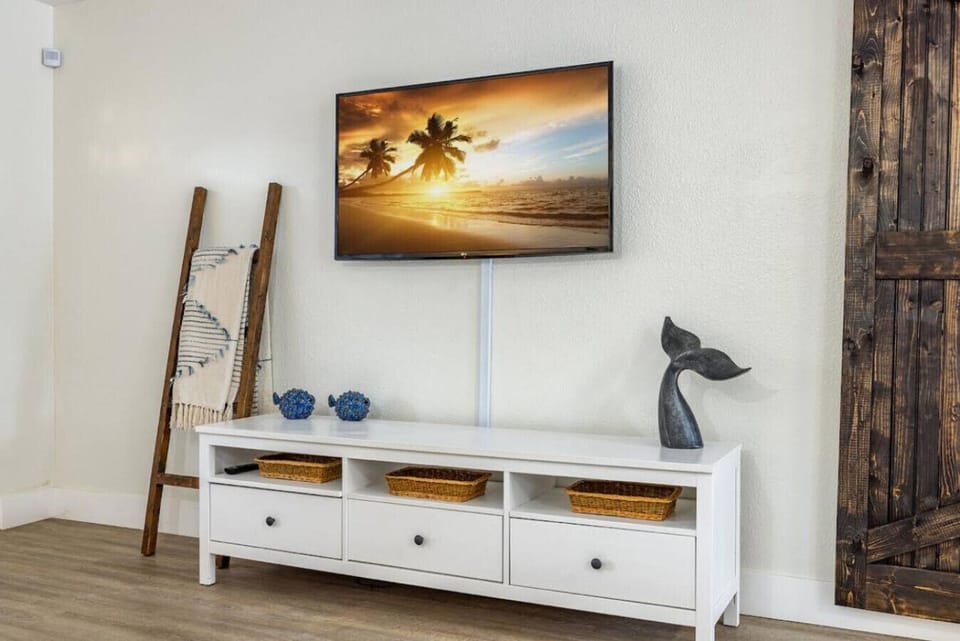 Coastal Style Living Room with a pull out Queen Bed