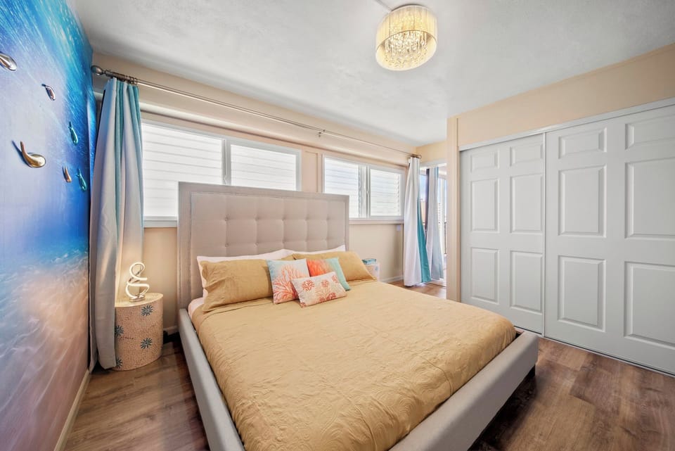 King-sized bed