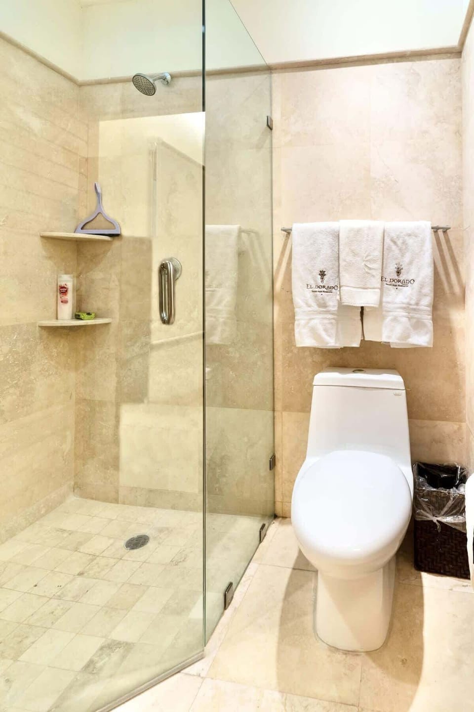 Bathroom | Glass shower and fresh towels ready for you