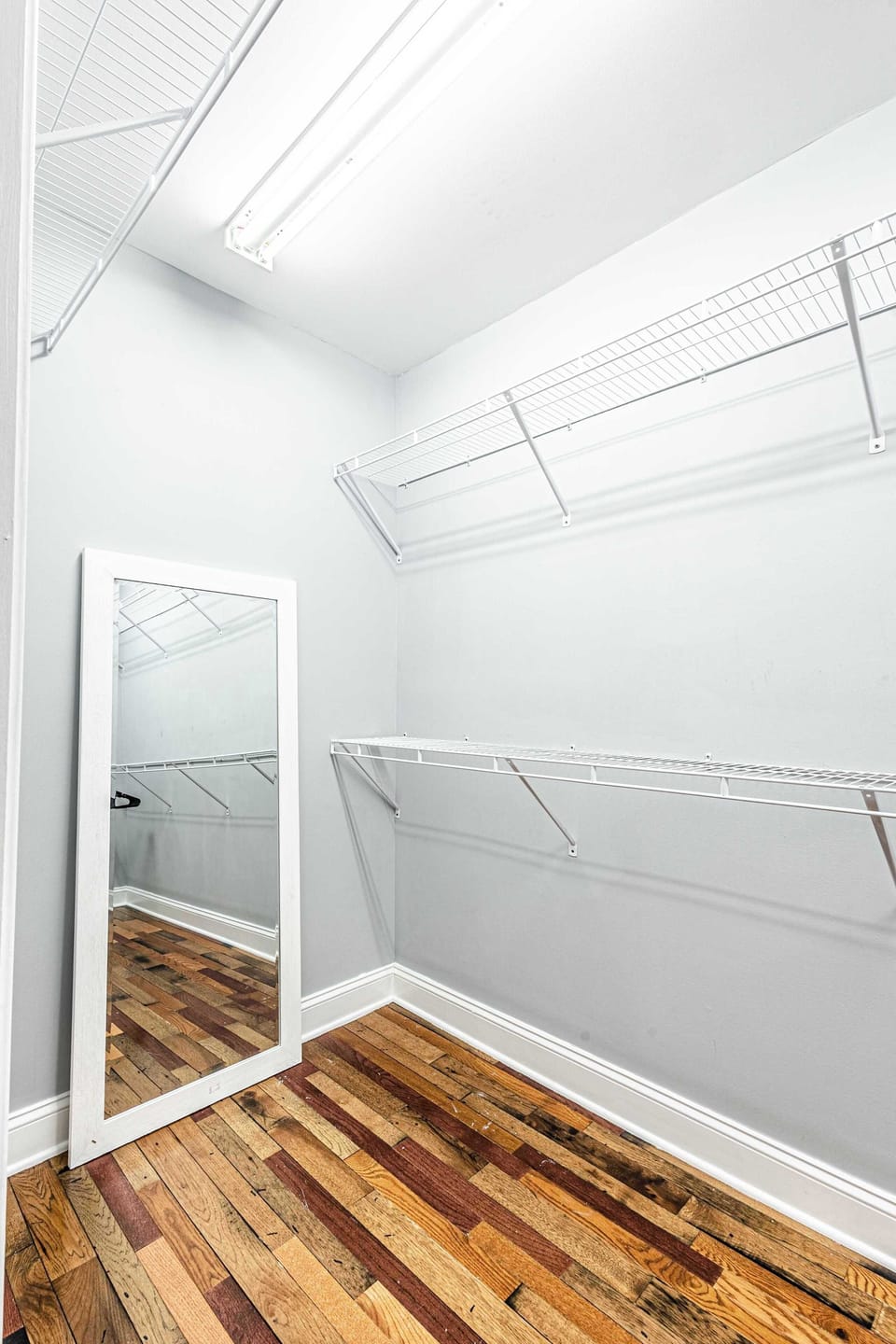 Say goodbye to suitcase living. Our spacious closet is ready for your wardrobe takeover!