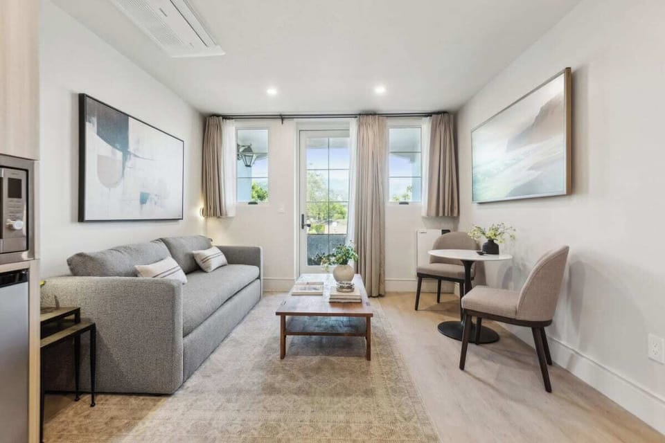 Queen-sized sleeper sofa and 65" Hisense Smart TV