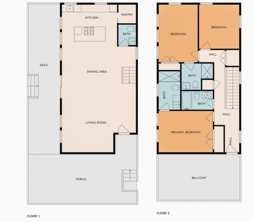 Floor plan of the house layout