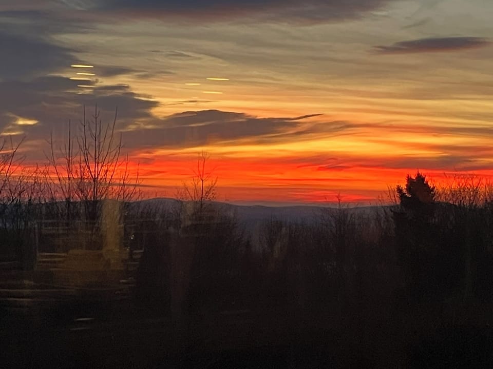 Sunrise from deck