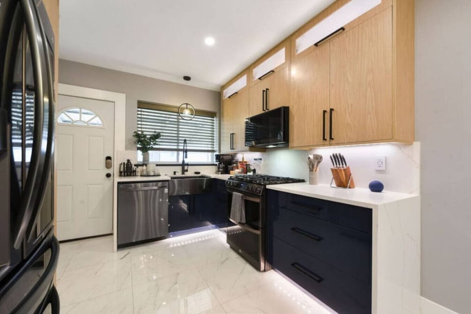 Whip up delicious meals in our fully stocked kitchen with modern appliances.
