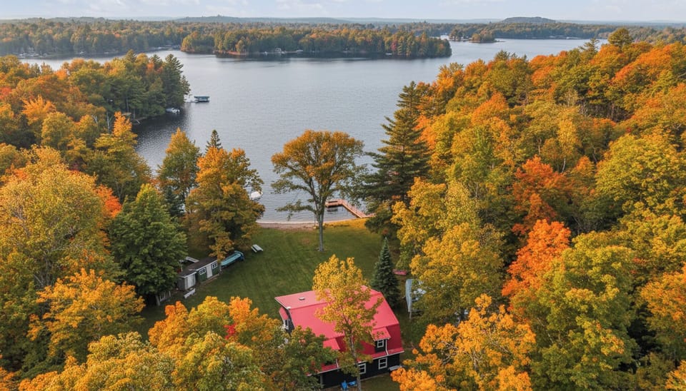Enjoy the Fall colors & lake views of Northern Wisconsin
