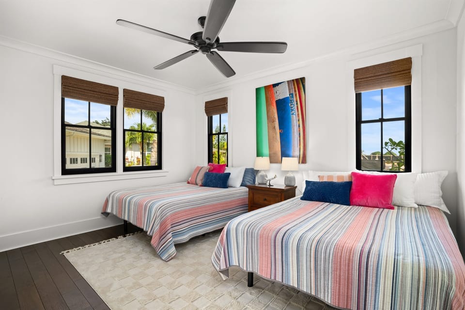 Third bedroom with two queen beds