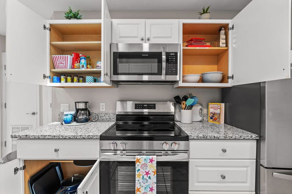 Fully stocked and ready for your cooking skills to arrive.