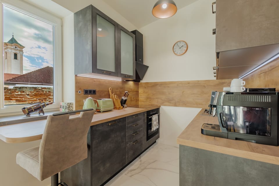 Deluxe Apartment, Balcony, Garden View | Private kitchen | Electric kettle, toaster