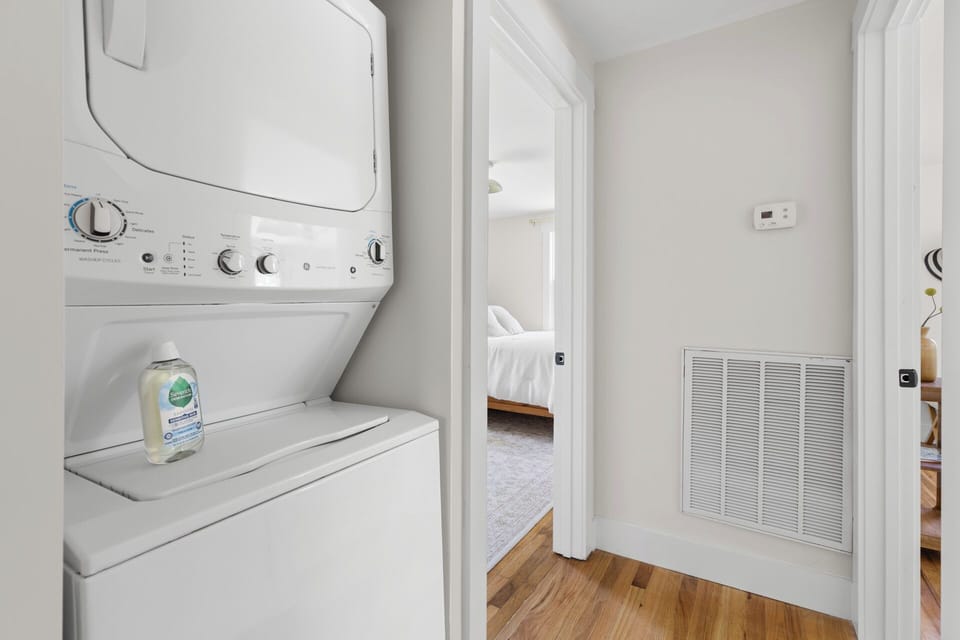 Laundry soap provided.