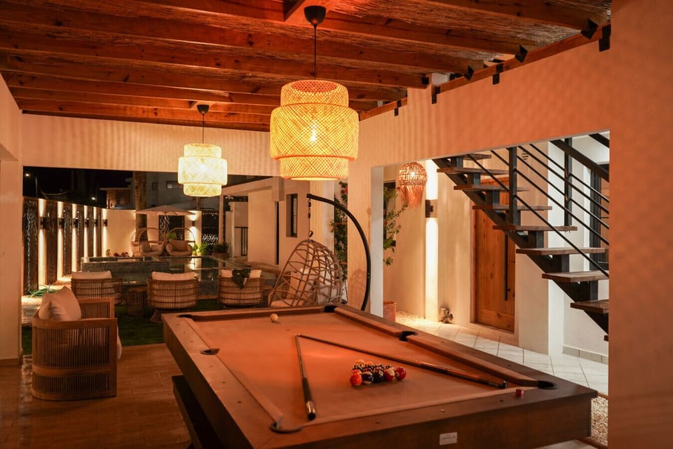 Pool table, gazebo