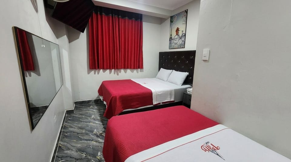 Family Twin Room, 2 Queen Beds, City View | Egyptian cotton sheets, premium bedding, down comforters