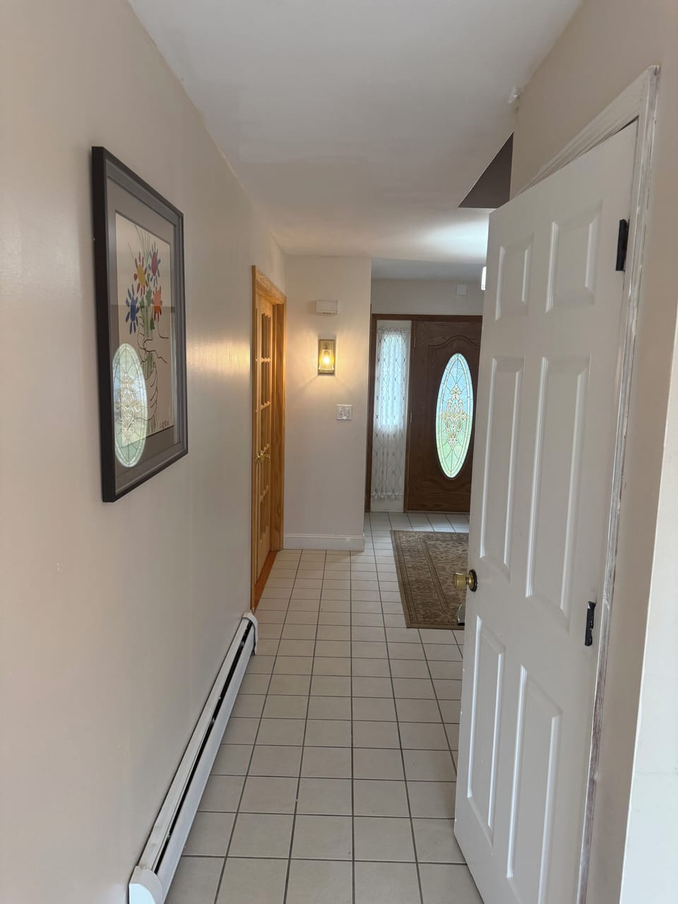 Hallway from kitchen to front door