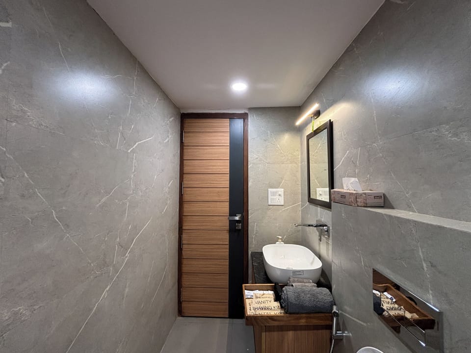 Studio, City View | Bathroom | Shower, free toiletries, towels, soap